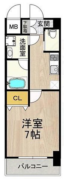 大阪府吹田市垂水町３丁目(賃貸マンション1K・8階・24.00㎡)の写真 その2