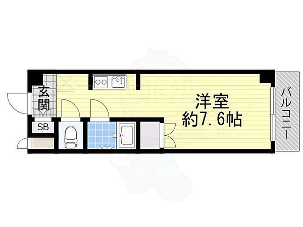 大阪府吹田市豊津町(賃貸マンション1K・2階・23.20㎡)の写真 その2