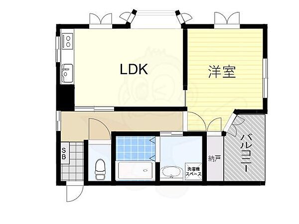 ファミリーハイツ岡町 ｜大阪府豊中市岡町北１丁目(賃貸マンション2DK・2階・50.00㎡)の写真 その2