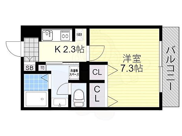 大阪府池田市天神１丁目(賃貸マンション1K・2階・26.62㎡)の写真 その2