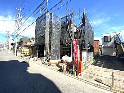 外観：2024年12月完成予定の新築一戸建て！建物面積93ｍ2超の3SLDKです♪