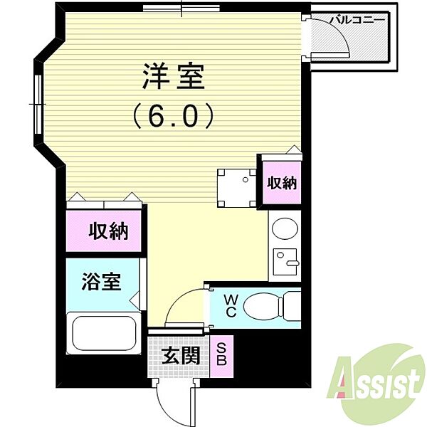 兵庫県神戸市垂水区名谷町(賃貸アパート1R・1階・21.09㎡)の写真 その2