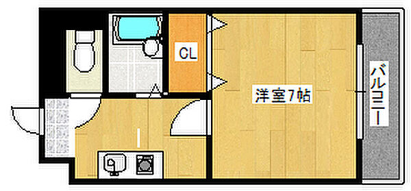 兵庫県神戸市灘区岩屋北町1丁目(賃貸マンション1K・2階・21.45㎡)の写真 その2