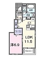 兵庫県姫路市辻井7丁目（賃貸アパート1LDK・1階・44.17㎡） その2