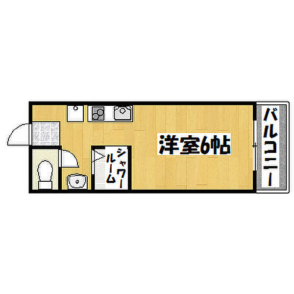 兵庫県神戸市垂水区千鳥が丘2丁目(賃貸マンション1K・4階・17.01㎡)の写真 その2