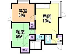 ベジタブルハウス 2LDKの間取図画像