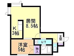 間取図画像 1LDK