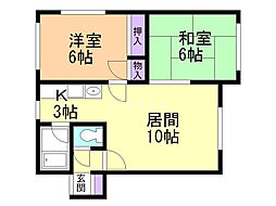 間取図画像 2LDK