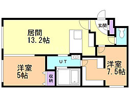 間取図画像 2LDK