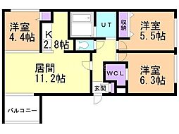 間取図画像 3LDK