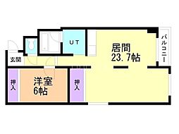 間取図画像 1LDK