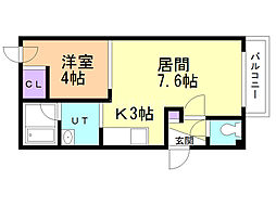 間取図画像 1LDK