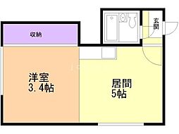 ハイツ八軒A 2階