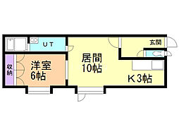 間取図画像 1LDK