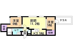 間取図画像 2LDK