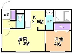 間取図画像 1LDK