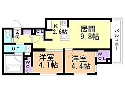 間取図画像 2LDK