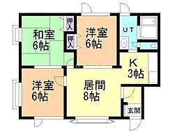 間取図画像 3LDK