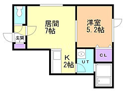 間取図画像 1LDK