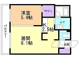 間取図画像 1LDK