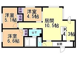 間取図画像 3LDK