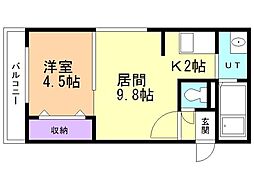 間取図画像 1LDK