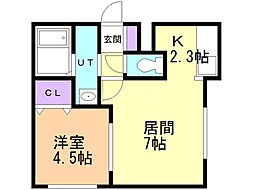 間取図画像 1LDK