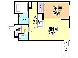 シティレジデンス 1LDKの間取図画像