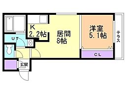 間取図画像 1LDK