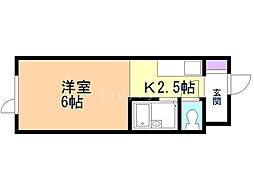 HiLLsLaForet 1Kの間取図画像