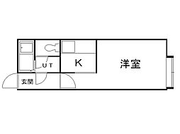 CARLSBAD 1Kの間取図画像
