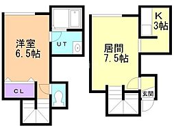 OKAP5 1LDKの間取図画像