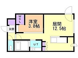 アステラ 1LDKの間取図画像