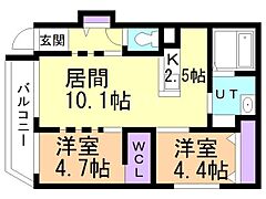 物件の間取り