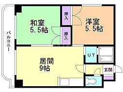 エクセレンス曙 2LDKの間取図画像