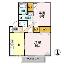 クレアール双葉　B  ｜ 長野県松本市双葉（賃貸アパート2K・2階・47.69㎡） その2