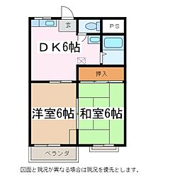 間取図画像 2DK