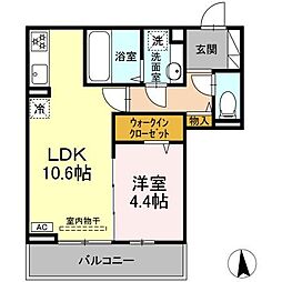 間取図画像 1LDK