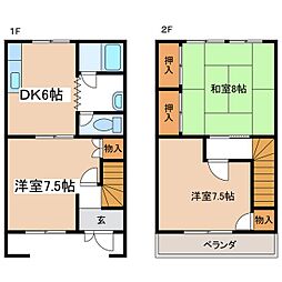 サンメゾンK 3DKの間取図画像