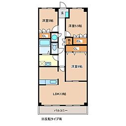 間取図画像 3LDK