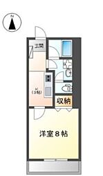 ビューメゾンモモセ 1Kの間取図画像