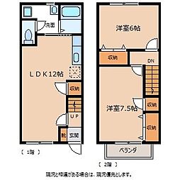 Symphony宮の前N 2LDKの間取図画像