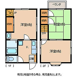 シーニックハイツささき 3Kの間取図画像
