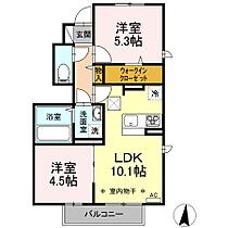 グリーンハイツ上原  ｜ 長野県須坂市大字須坂828-1（賃貸アパート2LDK・1階・47.40㎡） その2