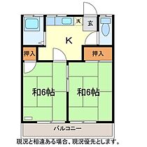 垂沢アパート（墨坂）  ｜ 長野県須坂市墨坂５丁目2-18（賃貸アパート2K・2階・34.65㎡） その2