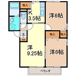 サンライズ藤沢 3Kの間取図画像
