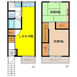 パーソナルマンション 2LDKの間取図画像