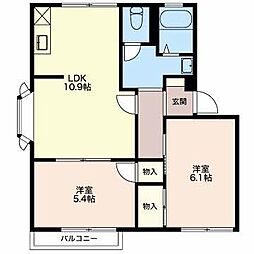 間取図画像 2LDK