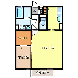 間取図画像 1LDK