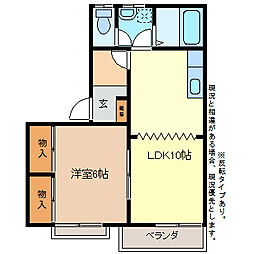 間取図画像 1LDK